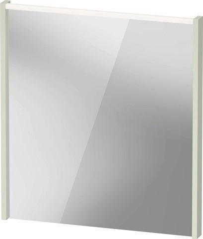 DURAVIT D-Code 2.0 Spiegel mit LED-Beleuchtung, 650 x 700 x 48 mm, Basalt Matt