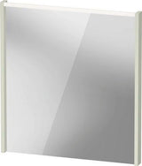 DURAVIT D-Code 2.0 Spiegel mit LED-Beleuchtung, 650 x 700 x 48 mm, Basalt Matt