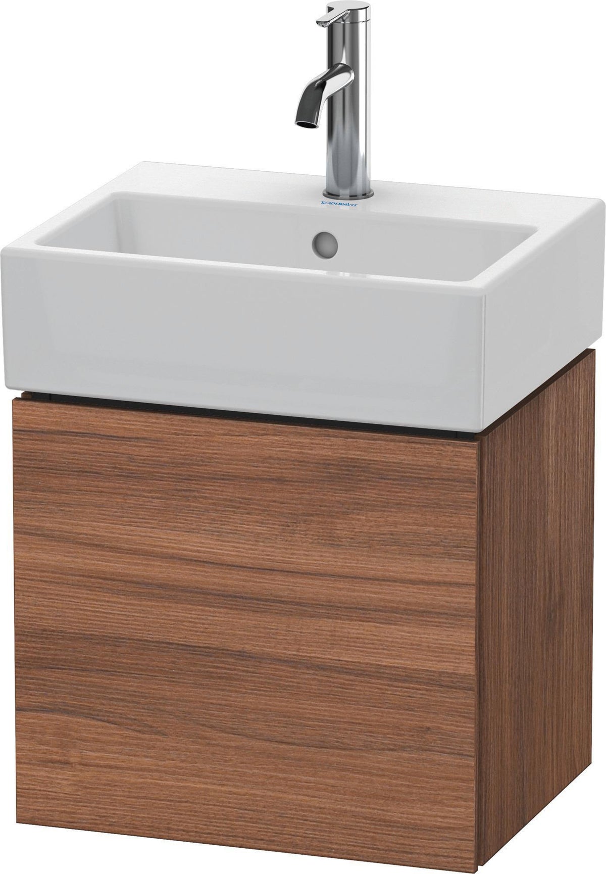 Duravit L-Cube Waschtischunterbau 434 mm weiß matt, 1 Tür links, wandhängend