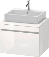 Duravit DuraStyle Konsolenwaschtischunterbau 700 mm betongrau matt mit 1 Auszug und Soft-Close
