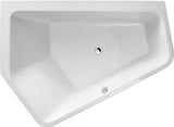 DURAVIT Paiova 5 Eckbadewanne 1900x1400 mm links, Sanitäracryl weiß, 2-Sitzer mit Überlauf