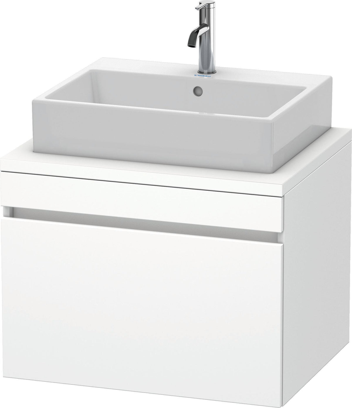 Duravit DuraStyle Konsolenwaschtischunterbau 700 mm betongrau matt mit 1 Auszug und Soft-Close