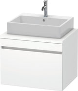 Duravit DuraStyle Konsolenwaschtischunterbau 700 mm betongrau matt mit 1 Auszug und Soft-Close
