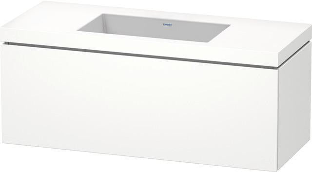 Duravit Waschtischset L-Cube 1200x480mm mit Vero Air Möbelwaschtisch, wandhängend, ohne Überlauf