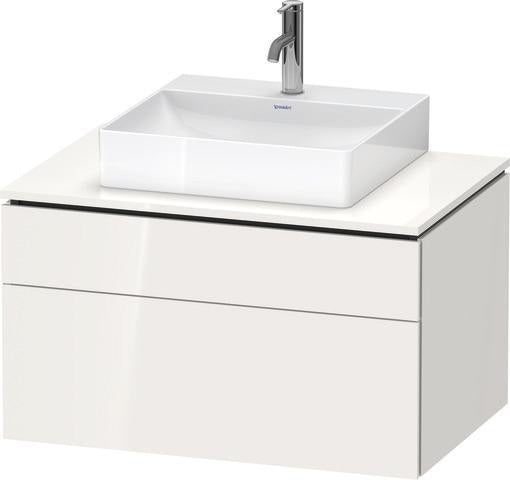 Duravit L-Cube Waschtischunterbau 820 mm taupe supermatt mit Tip-On-Technik
