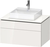 Duravit L-Cube Waschtischunterbau 820 mm taupe supermatt mit Tip-On-Technik
