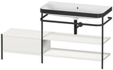 Duravit Waschtischset Happy D.2 Plus 1600x490mm Ein Hahnloch Taupe Supermatt