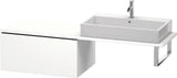 Duravit L-Cube Unterschrank 820 mm taupe supermatt mit Auszug und Dämpfung