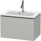 betongrau matt / Spanplatte / 1 Auszug