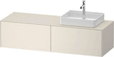 DURAVIT White Tulip Konsolen-Waschtischunterbau 1600 mm, 2 Auszüge, Weiß Seidenmatt, von Philippe Starck