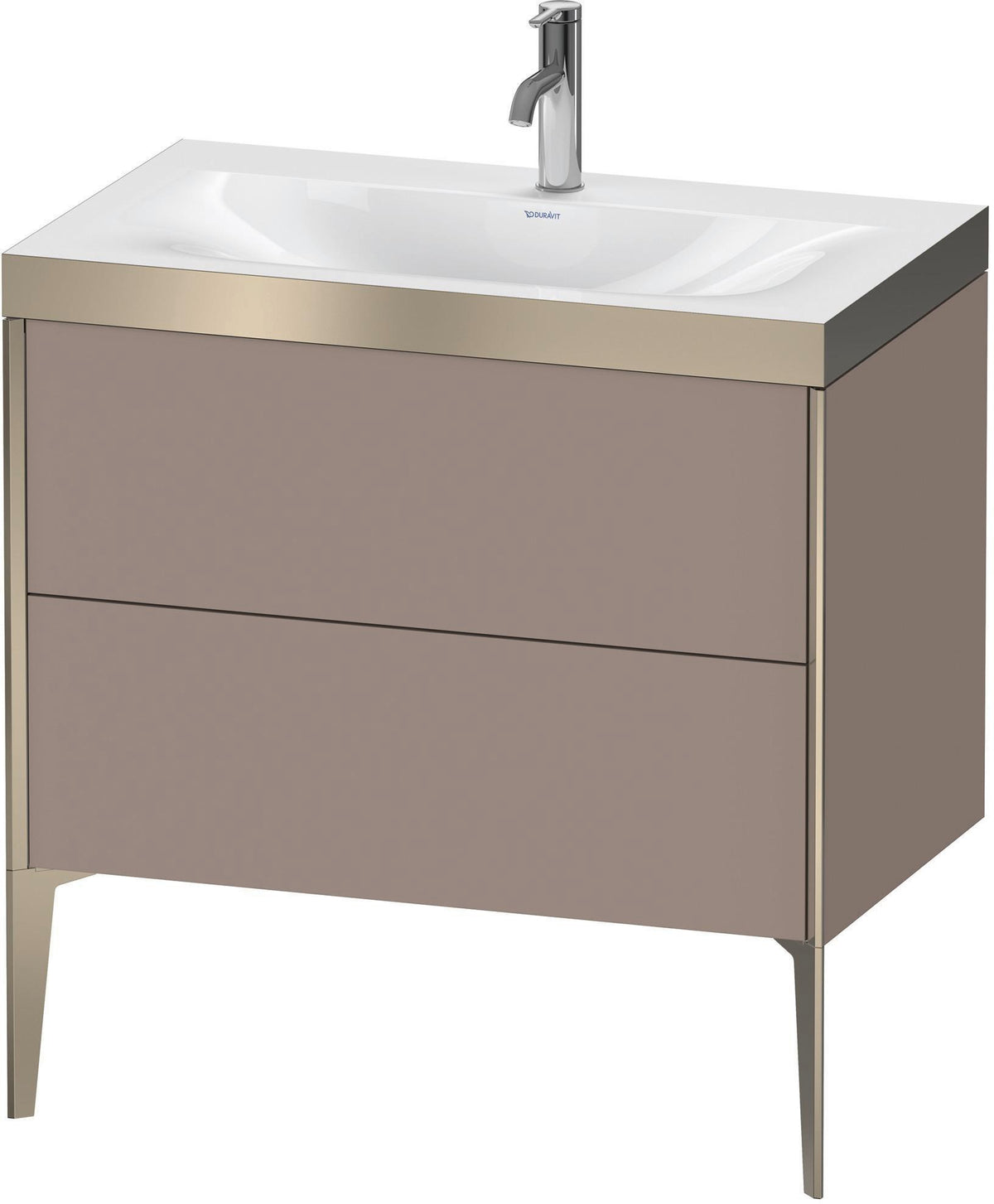 DURAVIT XViu c-bonded Waschtischset bodenstehend 800 mm mit 2 Auszügen und Push-Open