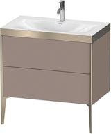DURAVIT XViu c-bonded Waschtischset bodenstehend 800 mm mit 2 Auszügen und Push-Open