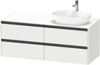 weiß matt / 4 Schubkästen / rechts