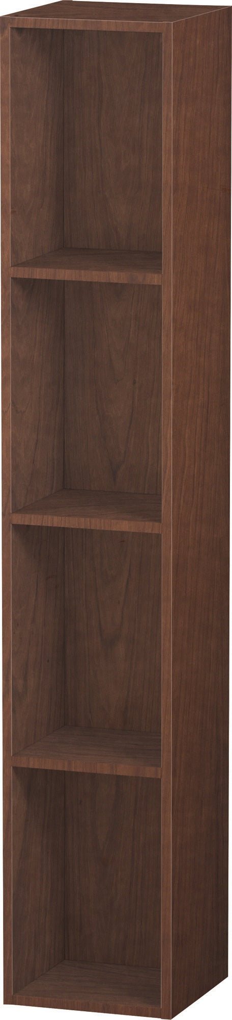 DURAVIT L-Cube Regalelement 180x180x1000 mm vertikal, 4 Fächer, Amerikanischer Nussbaum