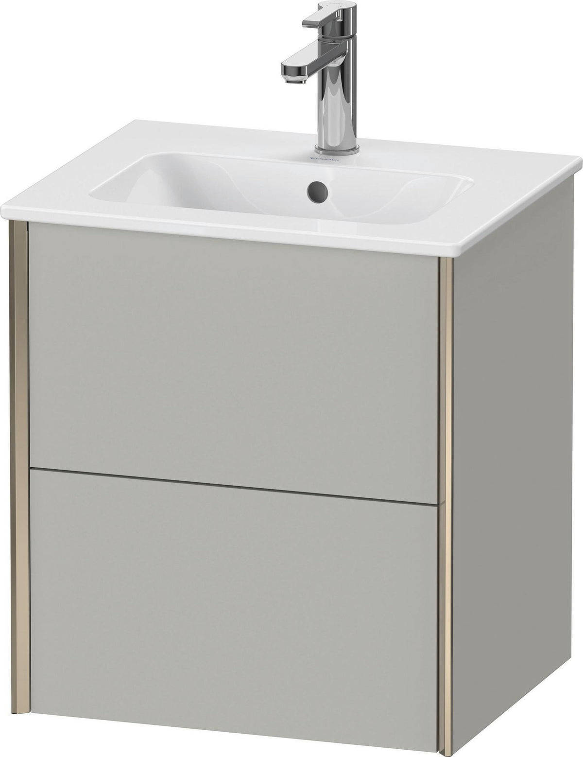 DURAVIT XViu Waschtischunterbau wandhängend 510 mm mit 2 Schubkästen und Tip-on Technik