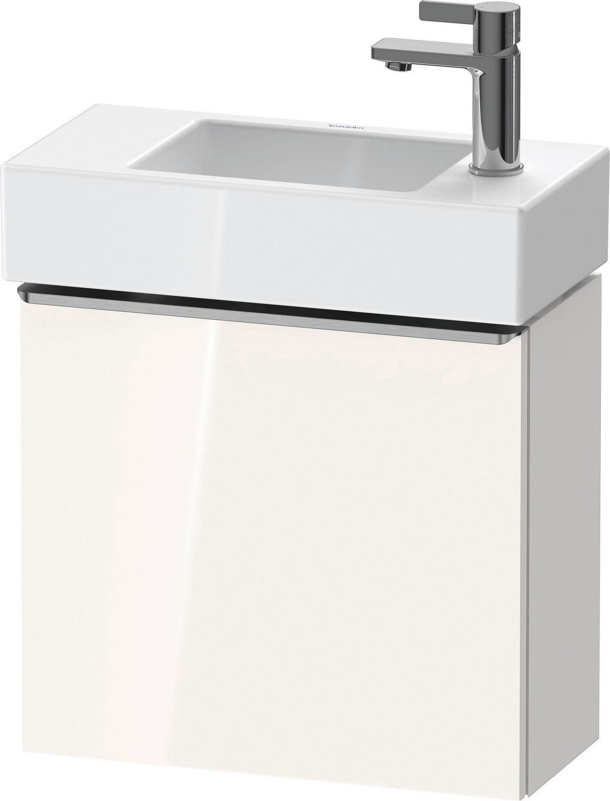 DURAVIT D-Neo Waschtischunterbau 484 mm Eiche Schwarz Matt, 1 Tür, Bronze Griff