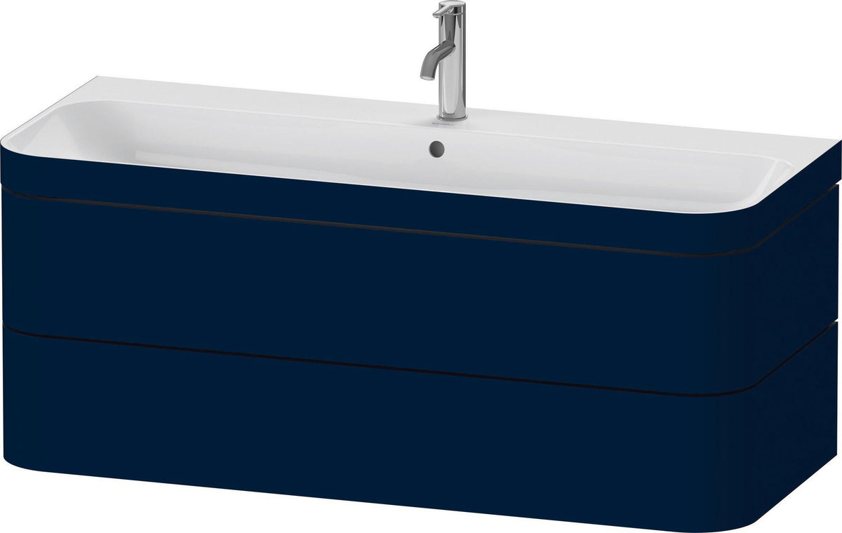 Duravit Happy D.2 c-bonded Waschtischset 1175 mm wandhängend mit 2 Schubkästen und Tip-on Technik