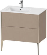 Duravit XViu Waschtischunterbau bodenstehend 810 mm mit 2 Auszügen, weiß matt, Tip-On Technik