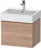 DURAVIT D-Neo Waschtischunterbau 584 mm wandhängend mit 1 Auszug, Griff Bronze, Weiß Matt