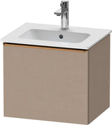 DURAVIT D-Neo Waschtischunterbau 510 mm Eiche Schwarz Matt mit Bronze Griff