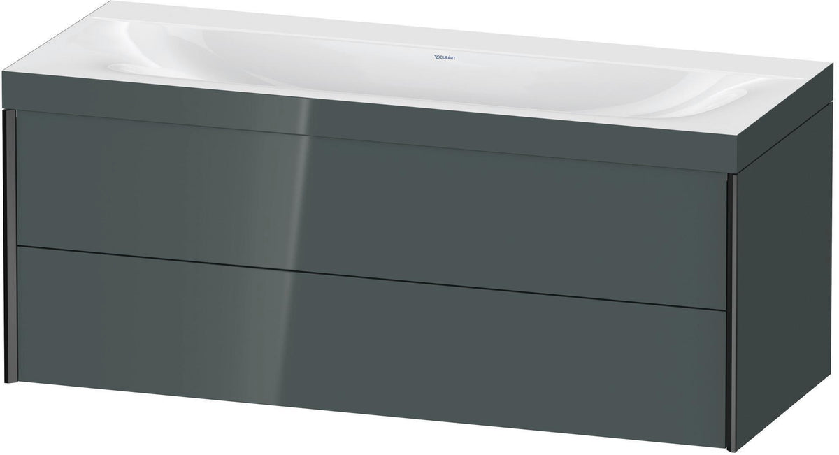 DURAVIT XViu c-bonded Waschtischunterbauset 1200 mm wandhängend mit 2 Schubkästen