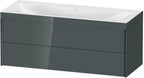 m/dolom.grey hgl,Rahmen 38 / dolomiti grey hochglanz / schwarz matt