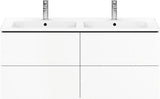 Duravit L-Cube Waschtischunterbau 1290 mm taupe supermatt mit Tip-On-Technik