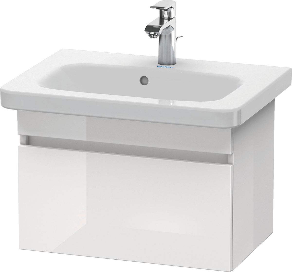 DURAVIT DuraStyle Waschtischunterbau wandhängend 580 mm betongrau matt mit Soft-Close-Auszug