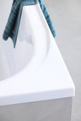 DURAVIT Soleil by Starck Einbau-Badewanne 1800x800 mm Weiß mit 2 Rückenschrägen