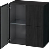 Duravit L-Cube Halbhochschrank 700 mm, 2 Türen, Taupe matt, Soft-Close, wandhängend