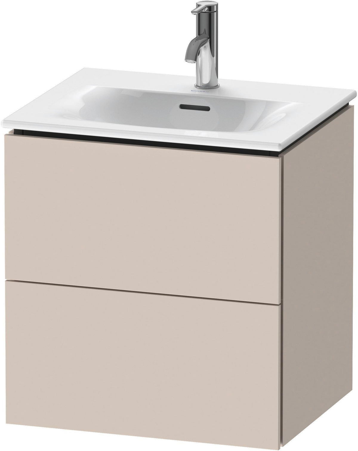 DURAVIT L-Cube Waschtischunterbau 520 mm weiß matt – 2 Schubkästen, wandhängend