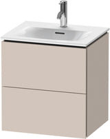 DURAVIT L-Cube Waschtischunterbau 520 mm weiß matt – 2 Schubkästen, wandhängend