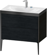 Duravit XViu c-bonded Waschtischset bodenstehend 800 mm mit 2 Auszügen, Push-Open und Soft-Close