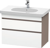 DURAVIT DuraStyle Waschtischunterbau 800 mm wandhängend, 2 Schubkästen, weiß matt – mit Soft-Close