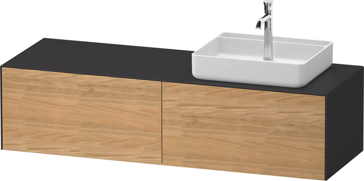 DURAVIT White Tulip Konsolen-Waschtischunterbau 1600 mm, 2 Auszüge, Weiß Seidenmatt, von Philippe Starck