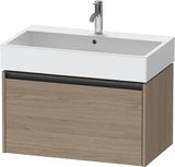 DURAVIT Ketho.2 Waschtischunterbau wandhängend 784 mm Eiche Terra mit 1 Auszug