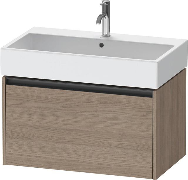 DURAVIT Ketho.2 Waschtischunterbau wandhängend 784 mm Eiche Terra mit 1 Auszug