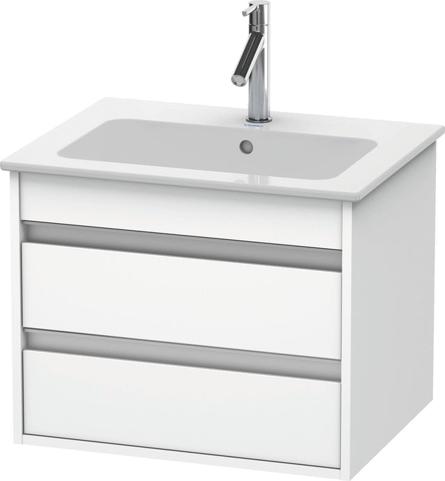 Duravit Ketho Waschtischunterbau 600 mm Weiß Matt mit 2 Schubkästen und Soft-Close
