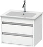 Duravit Ketho Waschtischunterbau 600 mm Weiß Matt mit 2 Schubkästen und Soft-Close