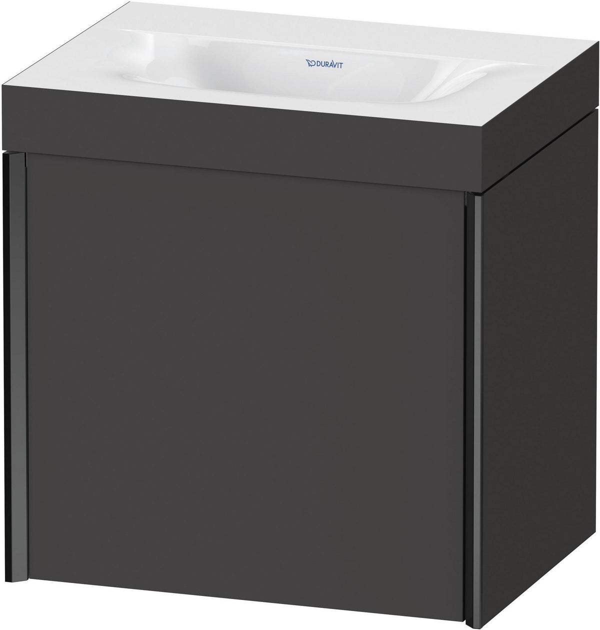 Duravit XViu c-bonded Waschtischunterschrank 460 mm, 1 Tür, Anthrazit – Wandhängend
