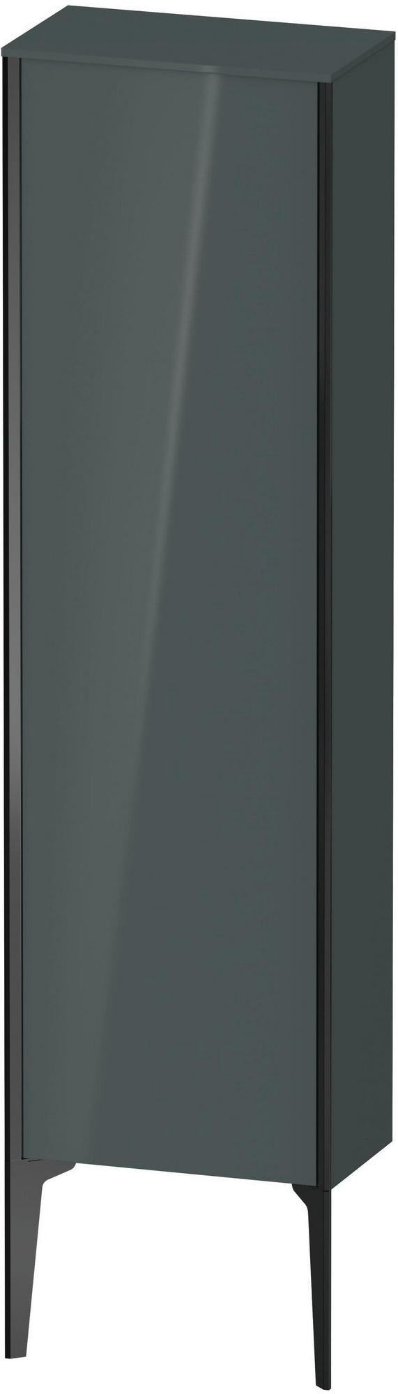 DURAVIT XViu Halbhochschrank 1330 mm grau hochglanz mit Tip-on und Soft-Close
