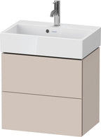 taupe supermatt / Spanplatte / 2 Schubkästen