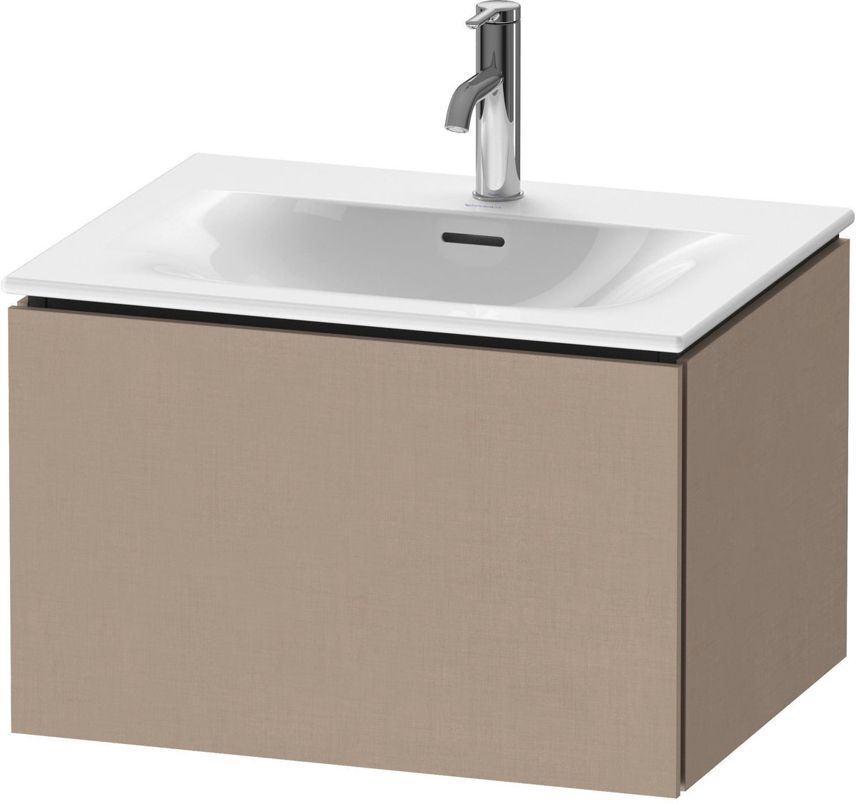 Duravit L-Cube Waschtischunterbau 620 mm weiß matt, 1 Auszug, wandhängend, Tip-On