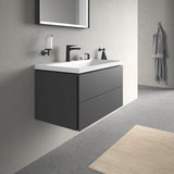 DURAVIT Starck T Zahnputzbecher, Chrom, Akzentfarbe Weiß Matt, 65x98x173 mm, Glas, Messing