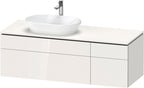 weiß hochglanz / Mitteldichte Faserplatte (MDF) / 2 Schubkästen, 2 Auszüge