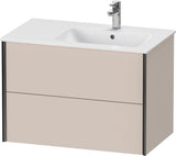 DURAVIT XViu Waschtischunterbau wandhängend 810 mm, 2 Schubkästen, weiß matt