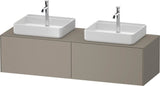 DURAVIT White Tulip Waschtischunterbau 1600 mm wandhängend, 2 Auszüge, weiß seidenmatt