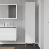 Duravit Hochschrank L-Cube 363x400x1760mm 1 Tür rechts, weiß hochglanz – Wandhängend mit Soft-Close