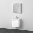 Duravit No.1 Möbel-Set 550x450mm mit Waschtisch, Unterbau und Spiegelschrank – Weiß Matt