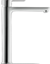 DURAVIT A.1 Einhebel-Waschtischmischer XL Chrom mit Zugstange – 180 mm Ausladung, Keramikmischsystem